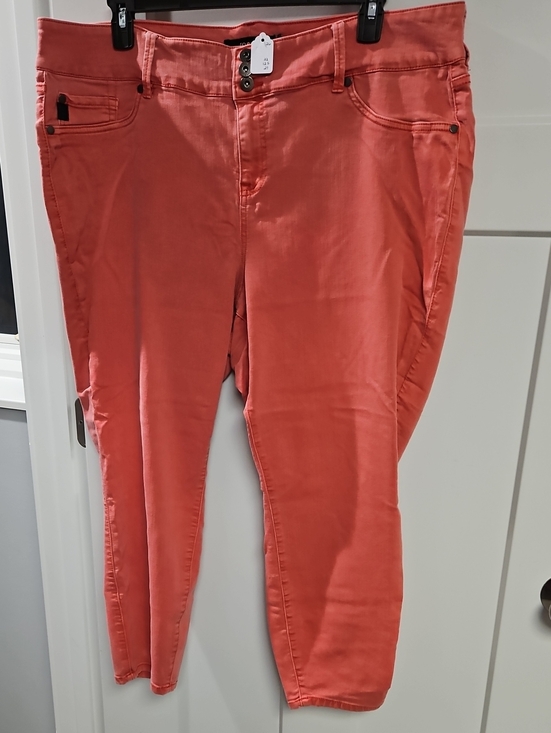 torrid Denim - torrid Coral Skinny Jeans
